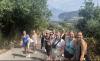 Students and Faculty on a hike while studying abroad in Greece